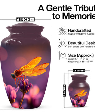 Dragonfly Urn for Mom – Custom Dragonfly Cremation Urns for Ashes