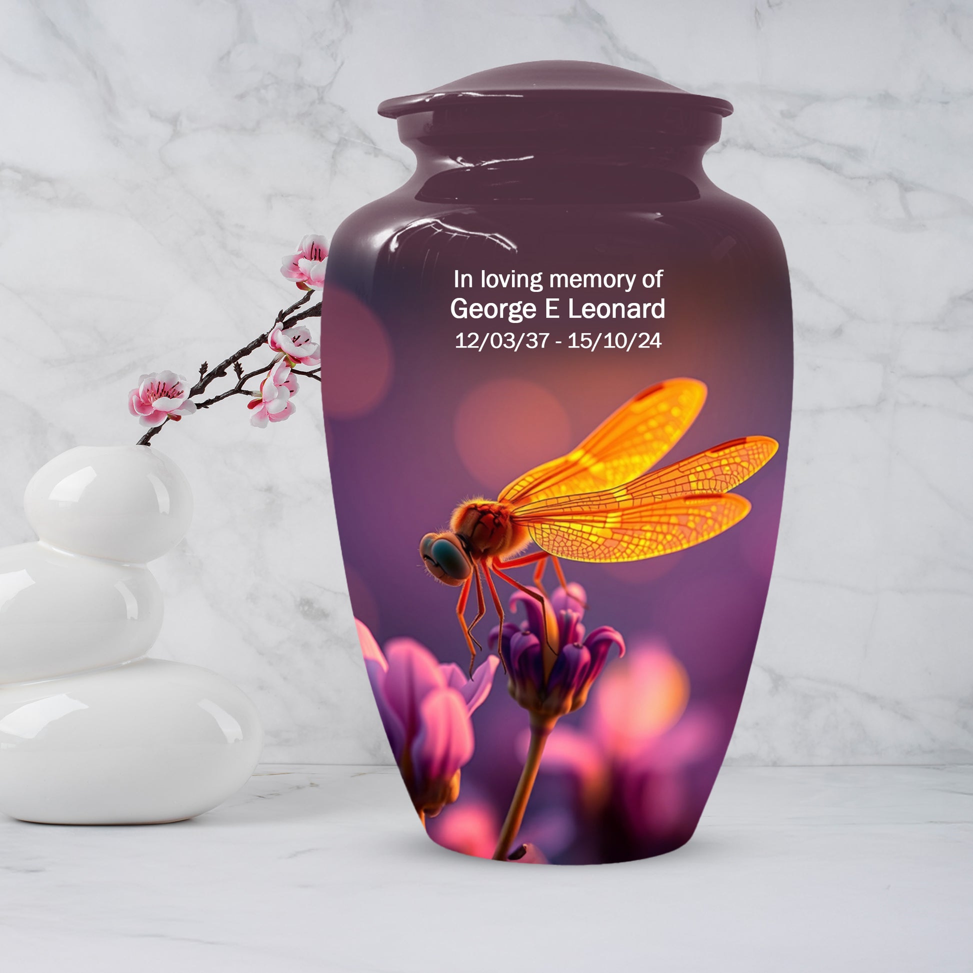 Dragonfly Urn for Mom – Custom Dragonfly Cremation Urns for Ashes