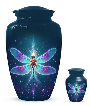 Dragonfly Memorial Urn for Human Ashes, Butterfly Style Cremation Urn for Mom