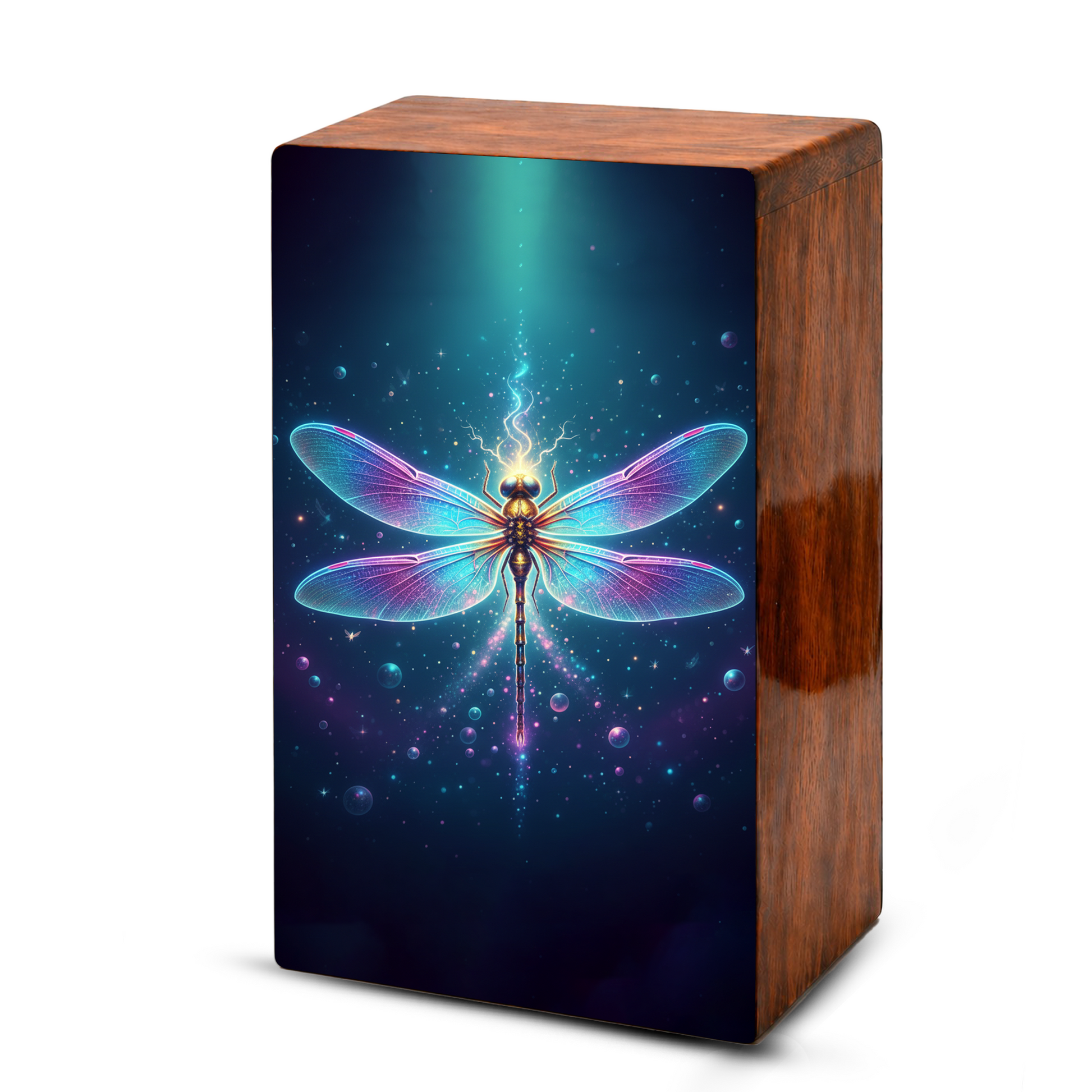 Dragonfly Wooden Cremation Urns for Ashes, Memorial Urn for Mom Dad