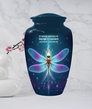 Dragonfly Memorial Urn for Human Ashes, Butterfly Style Cremation Urn for Mom
