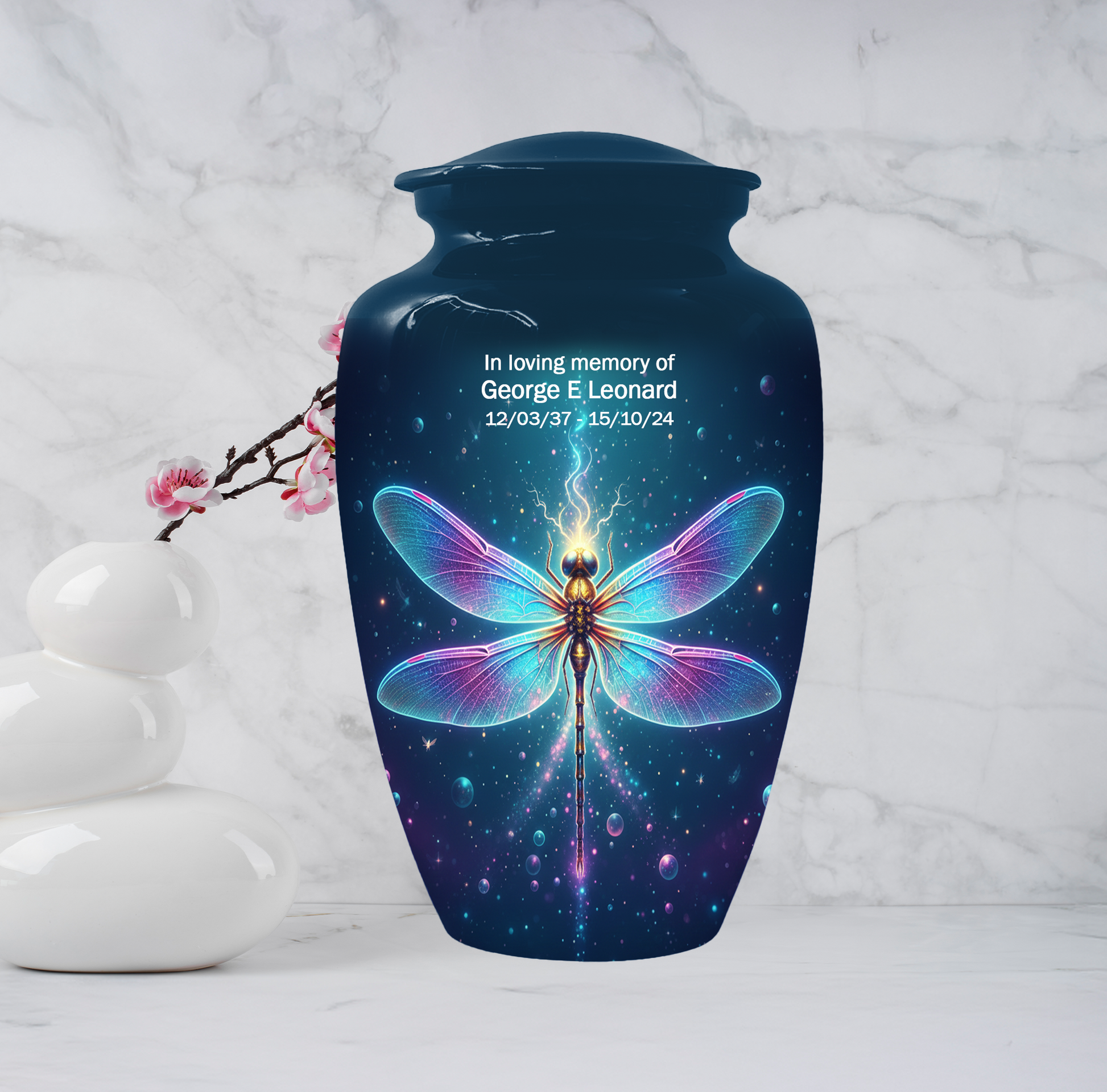 Dragonfly Memorial Urn for Human Ashes, Butterfly Style Cremation Urn for Mom