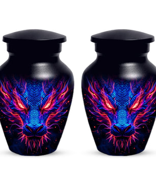 Blue Dragon Adult Urns for Ashes - Memorial Urn for Human Ash