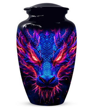 Blue Dragon Adult Urns for Ashes - Memorial Urn for Human Ash