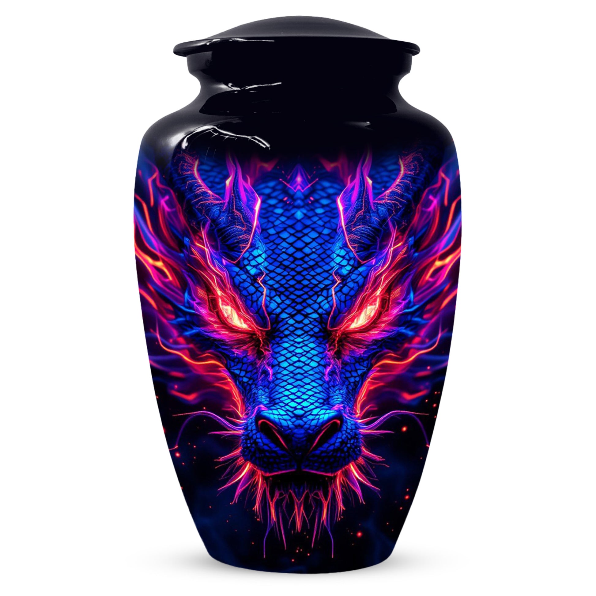 Blue Dragon Adult Urns for Ashes - Memorial Urn for Human Ash