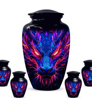 Blue Dragon Adult Urns for Ashes - Memorial Urn for Human Ash