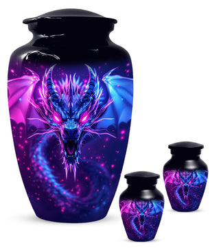 Fantasy Dragon Urns for Dad –  Dragon Cremation Urn Adult Male| Memorial Urn for Father Ashes