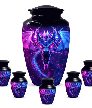 Fantasy Dragon Urns for Dad –  Dragon Cremation Urn Adult Male| Memorial Urn for Father Ashes