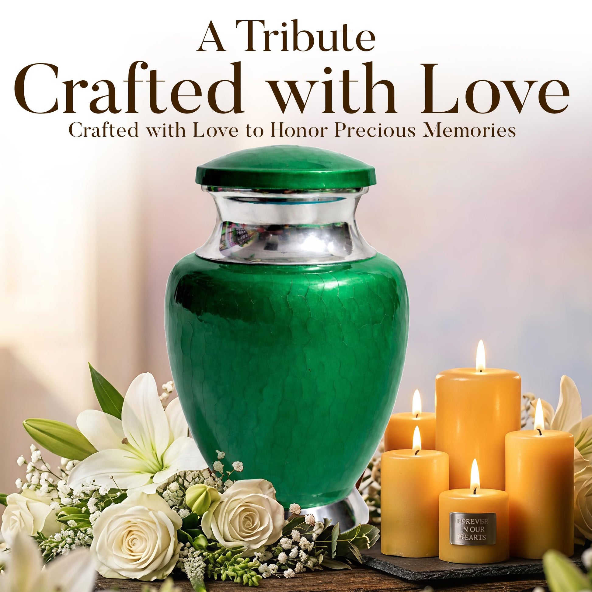 Art Urn for Ashes Adult Male, Color Customization Urns for Human Ash, (Color Theme, Variation 01)