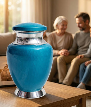 Art Urn for Ashes Adult Male, Color Customization Urns for Human Ash, (Color Theme, Variation 01)