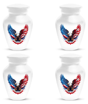 Eagle Urn for Human Ashes - American Flag Memorial Urns for Dad | Patriotic Cremation Keepsake for Men