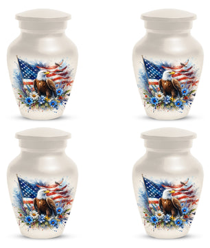 American Eagle Memorial Urn for Male Ashes - Patriotic Cremation Urns for Dad