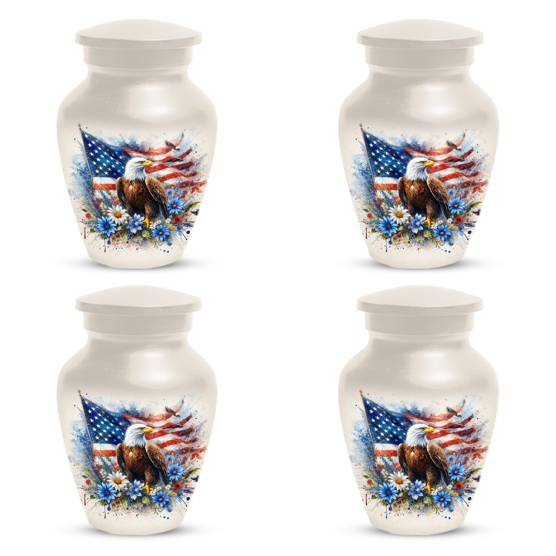 American Eagle Memorial Urn for Male Ashes - Patriotic Cremation Urns for Dad