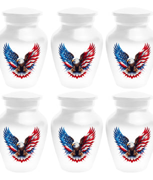Eagle Urn for Human Ashes - American Flag Memorial Urns for Dad | Patriotic Cremation Keepsake for Men