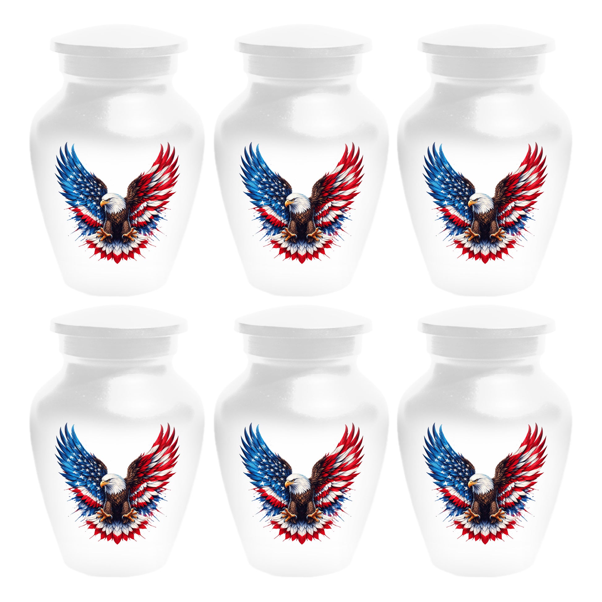 Eagle Urn for Human Ashes - American Flag Memorial Urns for Dad | Patriotic Cremation Keepsake for Men