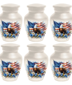 American Eagle Memorial Urn for Male Ashes - Patriotic Cremation Urns for Dad