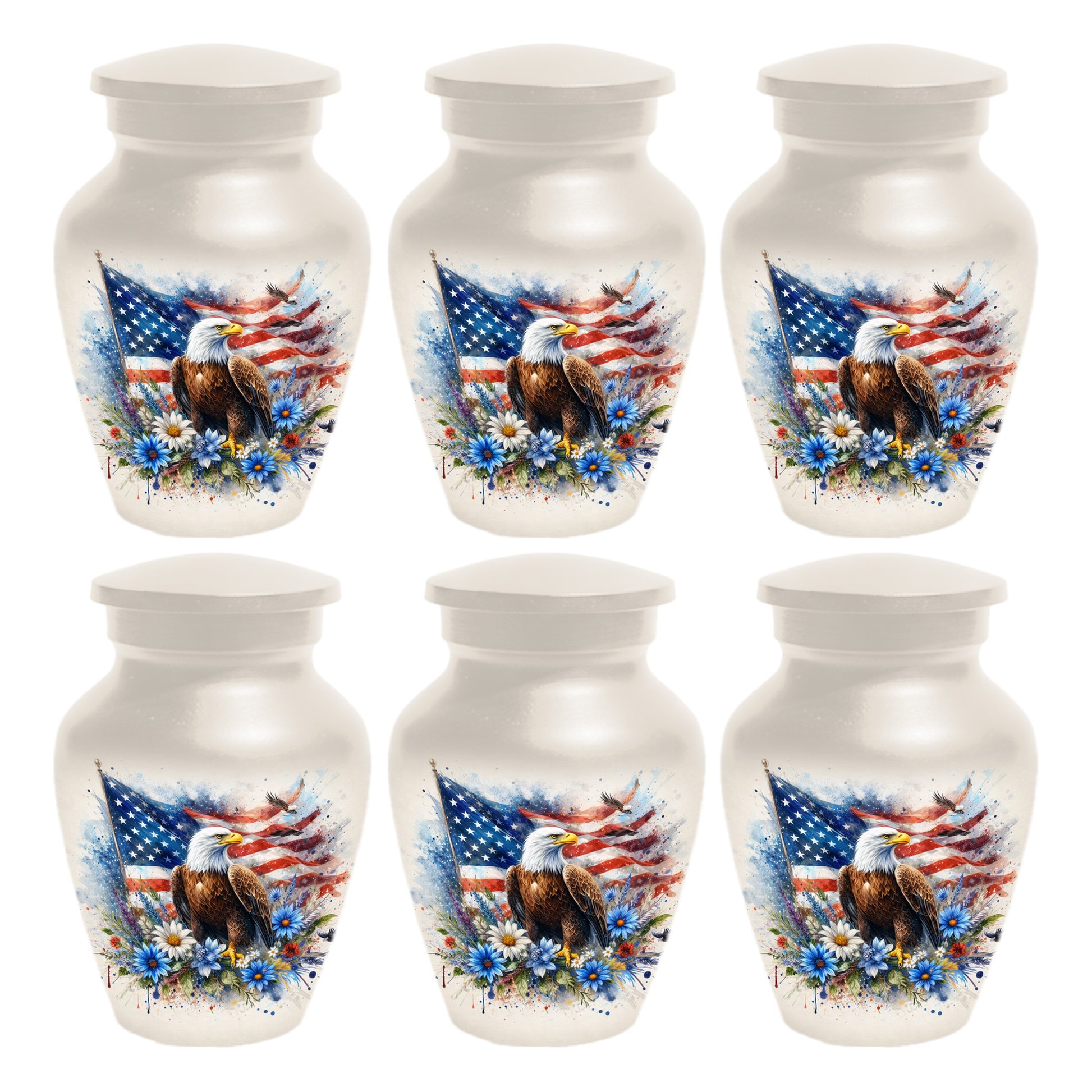 American Eagle Memorial Urn for Male Ashes - Patriotic Cremation Urns for Dad