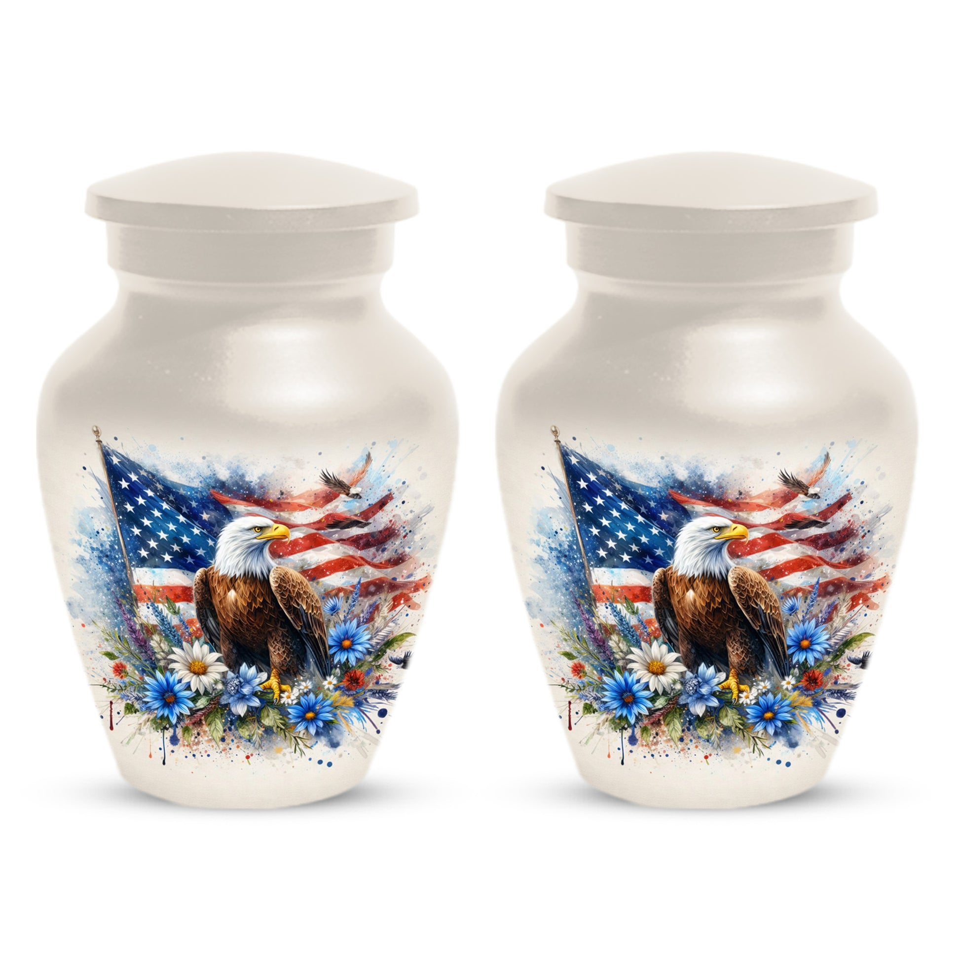 American Eagle Memorial Urn for Male Ashes - Patriotic Cremation Urns for Dad