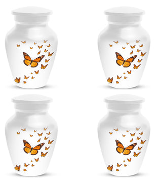 Monarch Butterfly Urn For Human Ashes - Cremation Keepsake Urn Sets With Butterflies