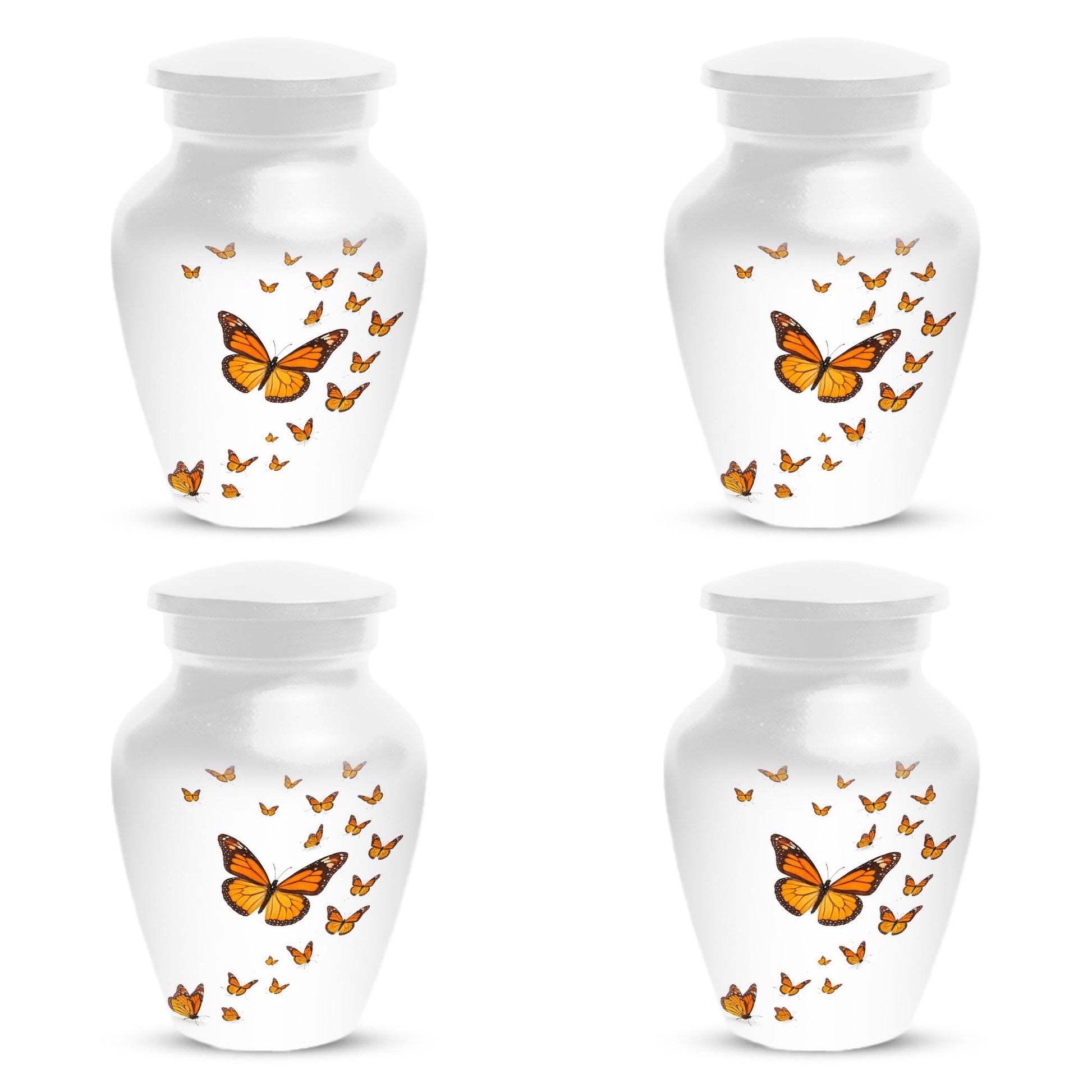 Monarch Butterfly Urn For Human Ashes - Cremation Keepsake Urn Sets With Butterflies