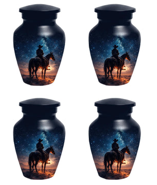 Western Cowboy Urn For Dads Ashes - Dallas Cowboys Mini Urns For Adult Male