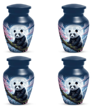 Panda Moonlit Urns For Human Ashes | White Moon Urn For Male and Female