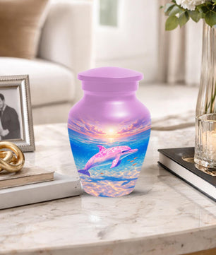 Dolphin Urn For Women Ashes - Pink Cremation Urns For Female
