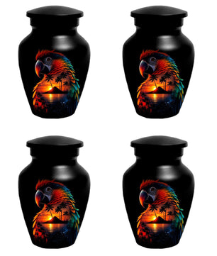 Parrot Urn For Human Ashes - Forest Artistic Urns For Adult Male and Female