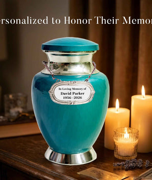 Art Urn for Ashes Adult Male, Color Customization Urns for Human Ash, (Color Theme, Variation 01)