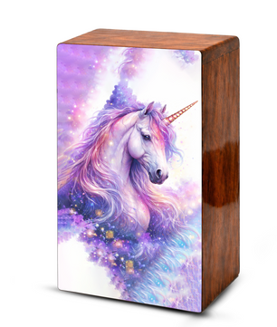 Purple Unicorn Urn for Ashes - Fairy Unicorn  Cremation Keepsake Urns Box