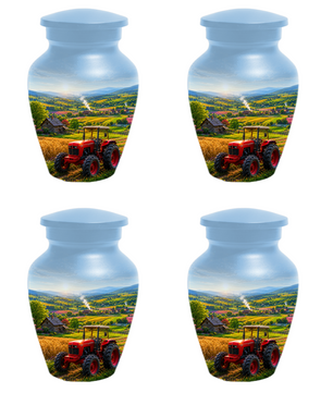 Farm Tractor Urn for Ashes- Personalized Country Memorial for Dad