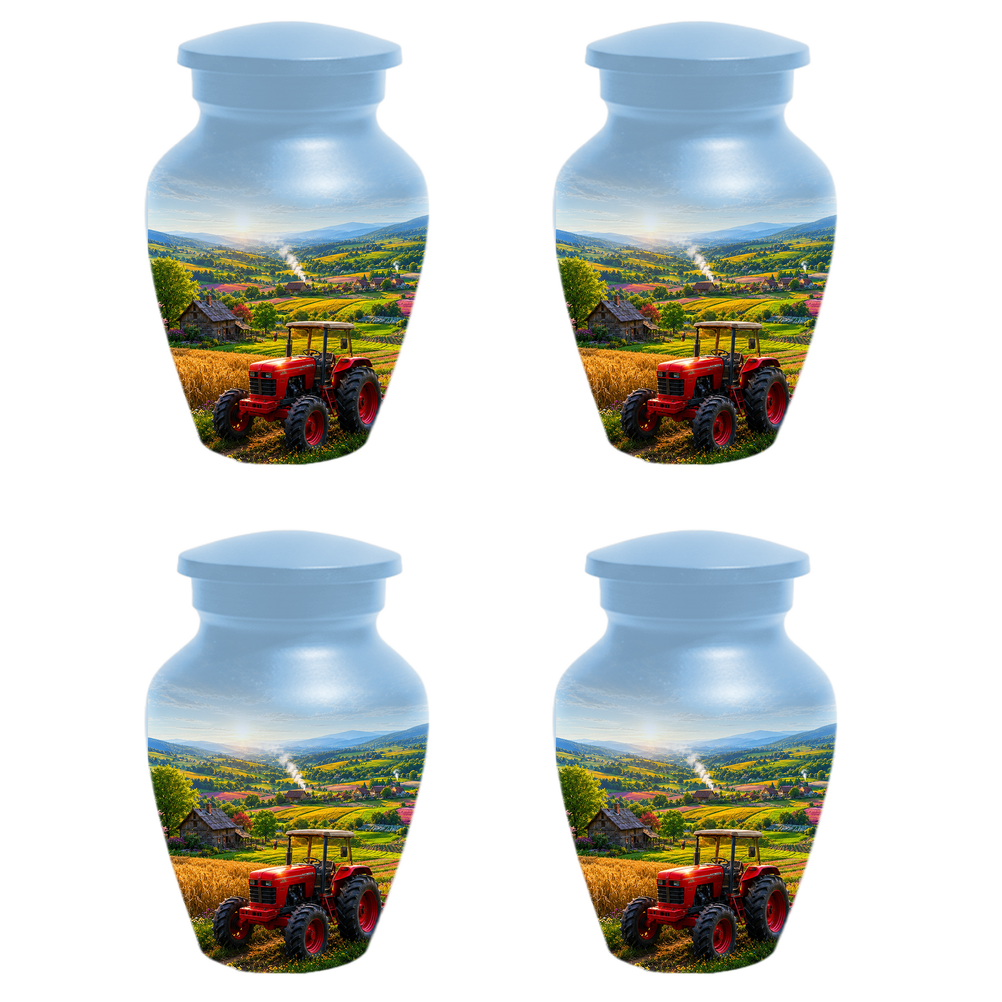 Farm Tractor Urn for Ashes- Personalized Country Memorial for Dad