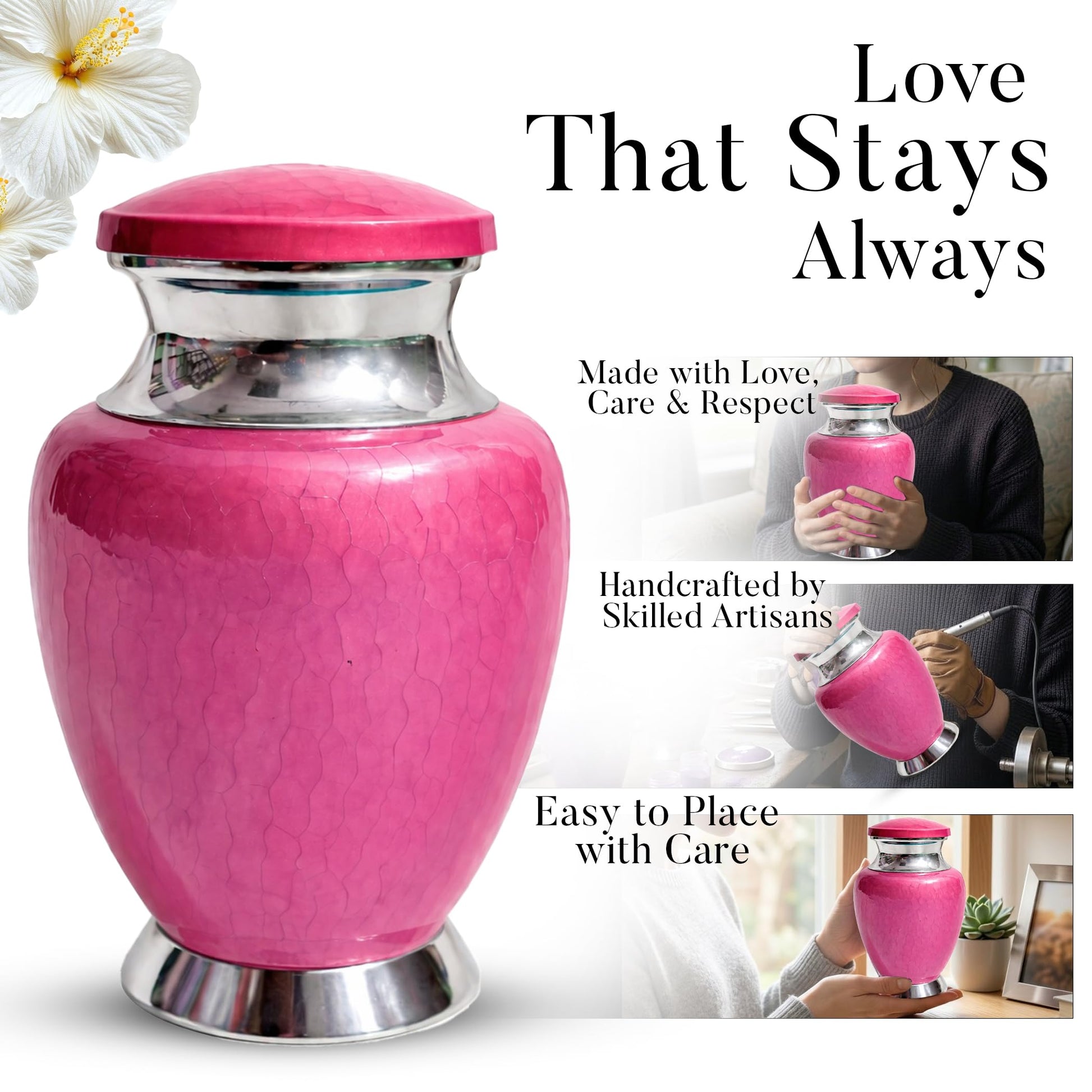 Art Urn for Ashes Adult Male, Color Customization Urns for Human Ash, (Color Theme, Variation 01)