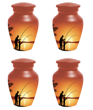 Fishing Urn for Dad, Gone Fishing Urn, Personalized Cremation Urn for Human Ashes