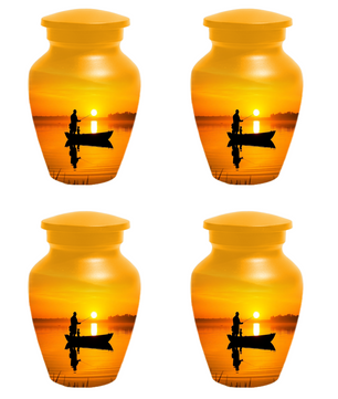 Fishing Urn for Dad, Gone Fishing Urn, Fishing Cremation Urn for Human Ashes