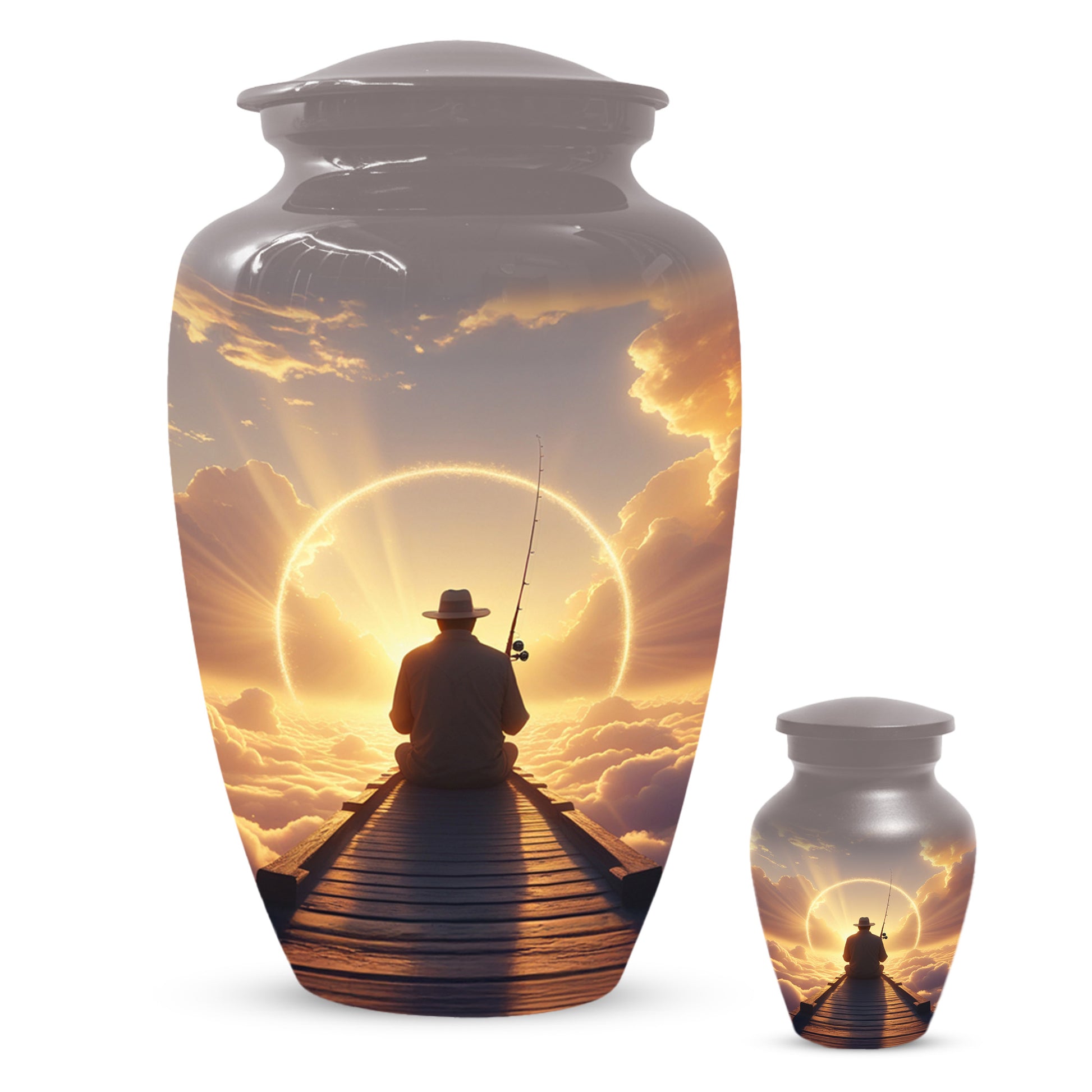 Fishing in Heaven Urn for Dad – Gone Fishing Urn | Cremation Urns Adult Male