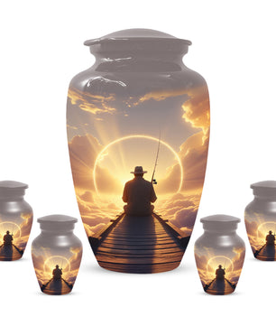Fishing in Heaven Urn for Dad – Gone Fishing Urn | Cremation Urns Adult Male