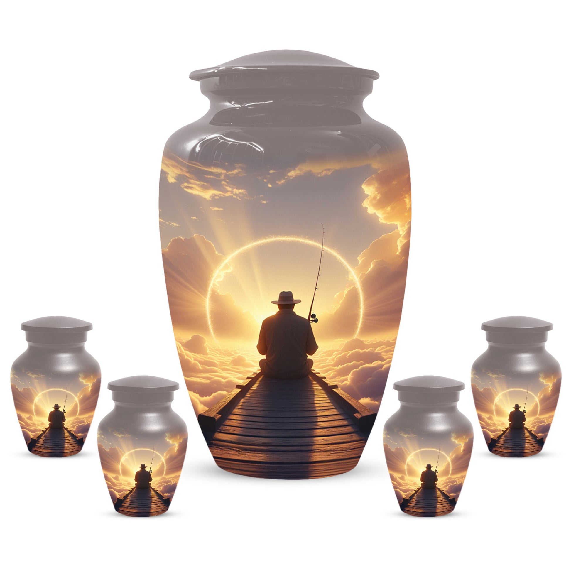 Fishing in Heaven Urn for Dad – Gone Fishing Urn | Cremation Urns Adult Male