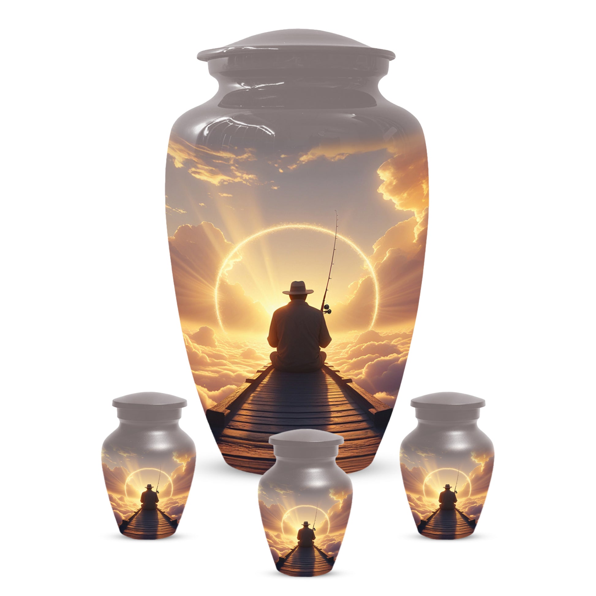 Fishing in Heaven Urn for Dad – Gone Fishing Urn | Cremation Urns Adult Male