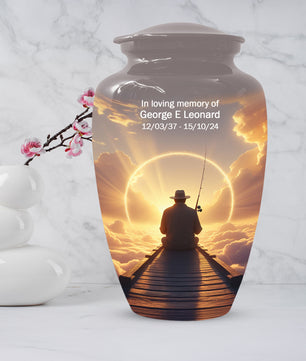 Fishing in Heaven Urn for Dad – Gone Fishing Urn | Cremation Urns Adult Male
