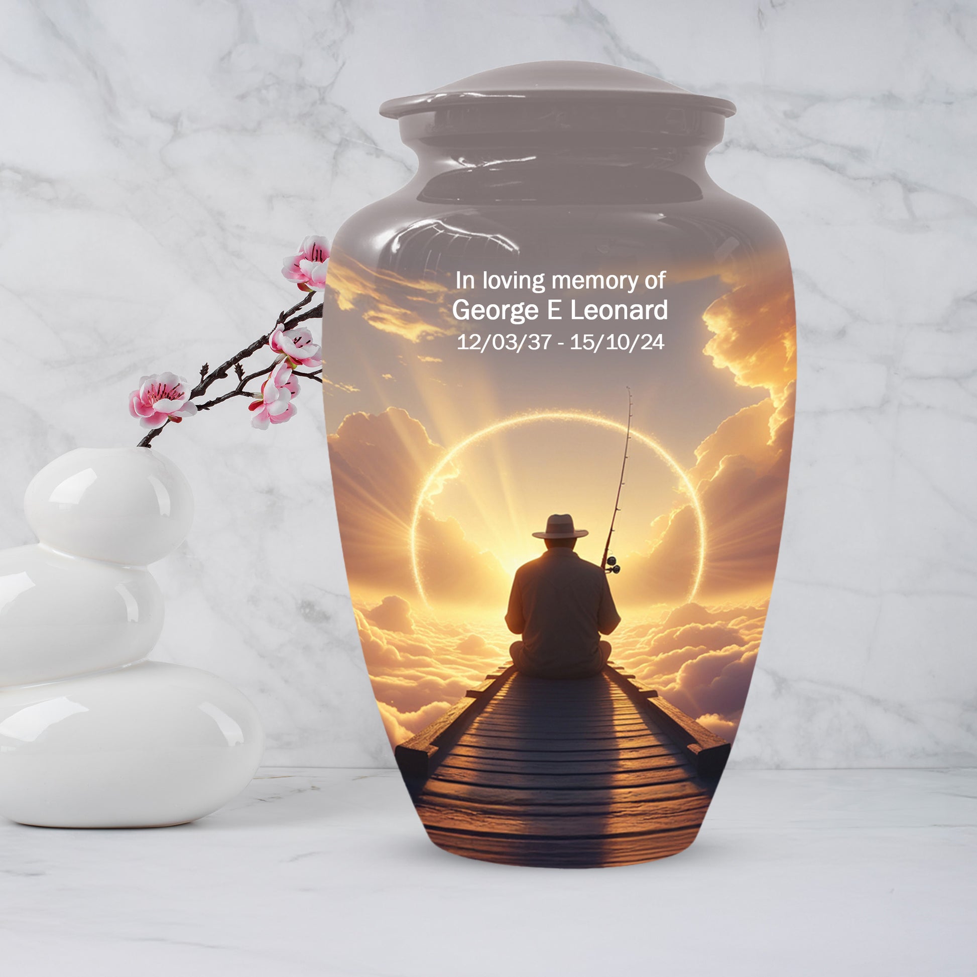 Fishing in Heaven Urn for Dad – Gone Fishing Urn | Cremation Urns Adult Male