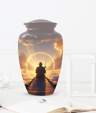 Fishing in Heaven Urn for Dad – Gone Fishing Urn | Cremation Urns Adult Male