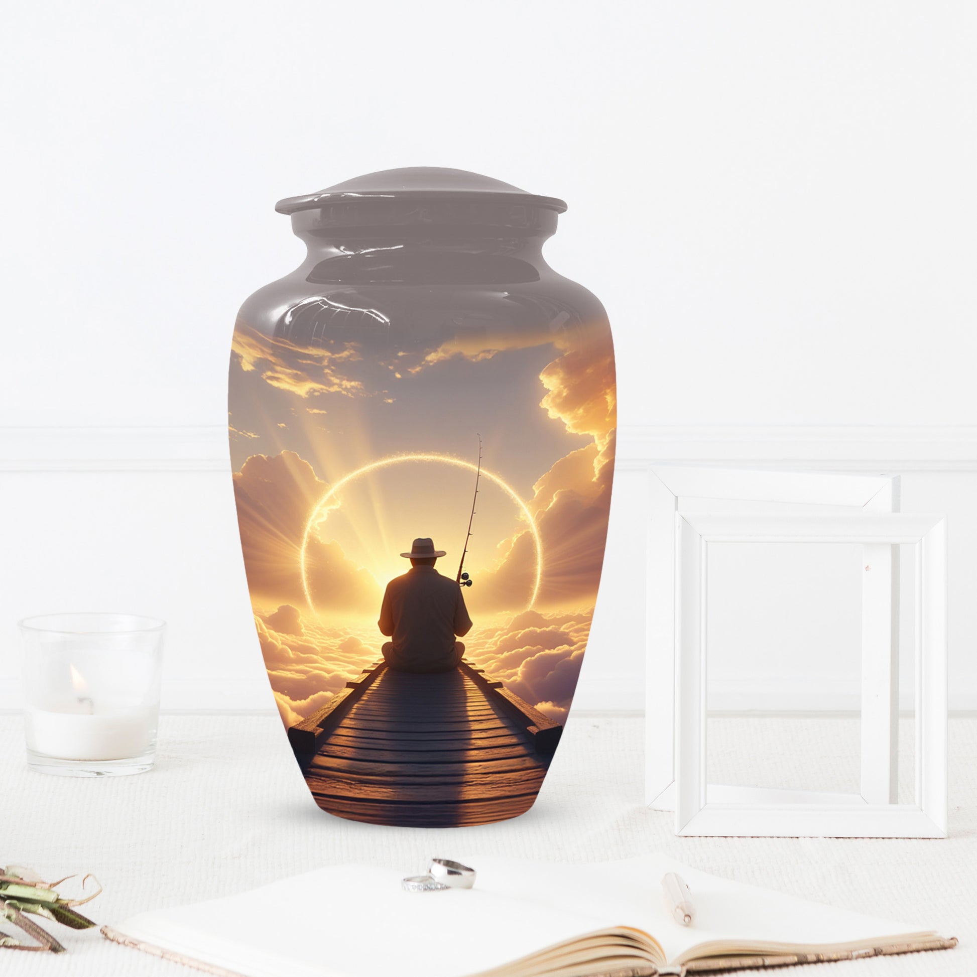 Fishing in Heaven Urn for Dad – Gone Fishing Urn | Cremation Urns Adult Male