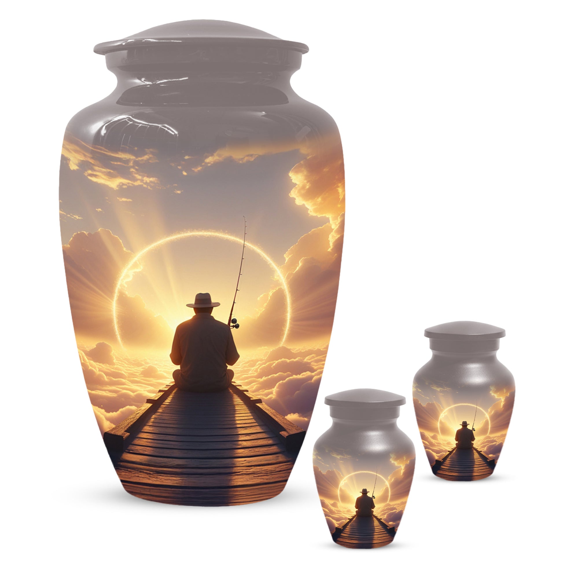 Fishing in Heaven Urn for Dad – Gone Fishing Urn | Cremation Urns Adult Male