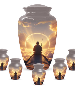 Fishing in Heaven Urn for Dad – Gone Fishing Urn | Cremation Urns Adult Male
