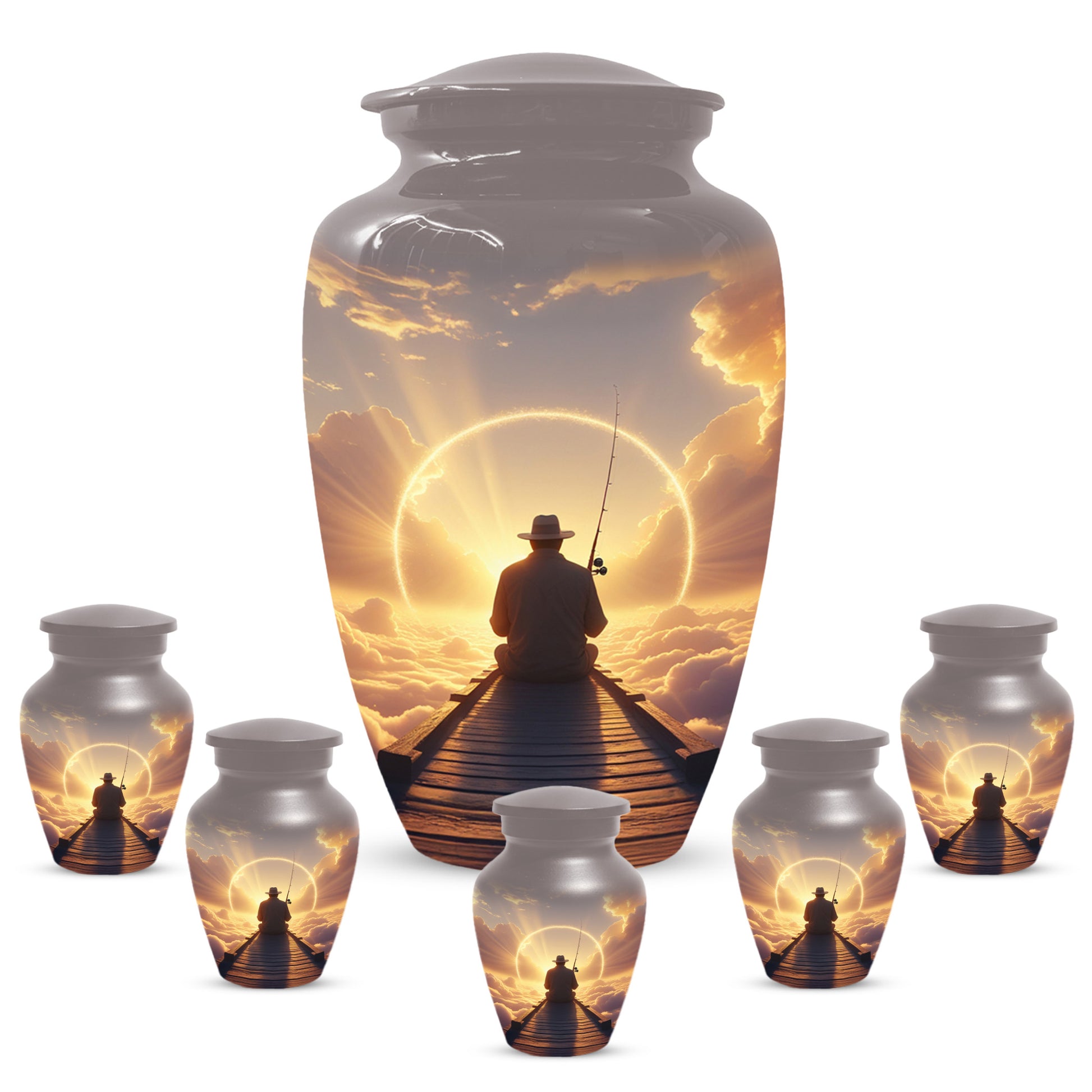 Fishing in Heaven Urn for Dad – Gone Fishing Urn | Cremation Urns Adult Male