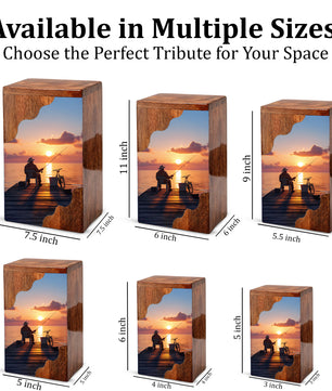 Fishing Personalized Wooden Cremation Urn for Dad