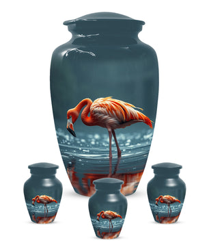 Flamingo Cremation Urn for Ashes – Custom Bird Memorial Urns for Adults