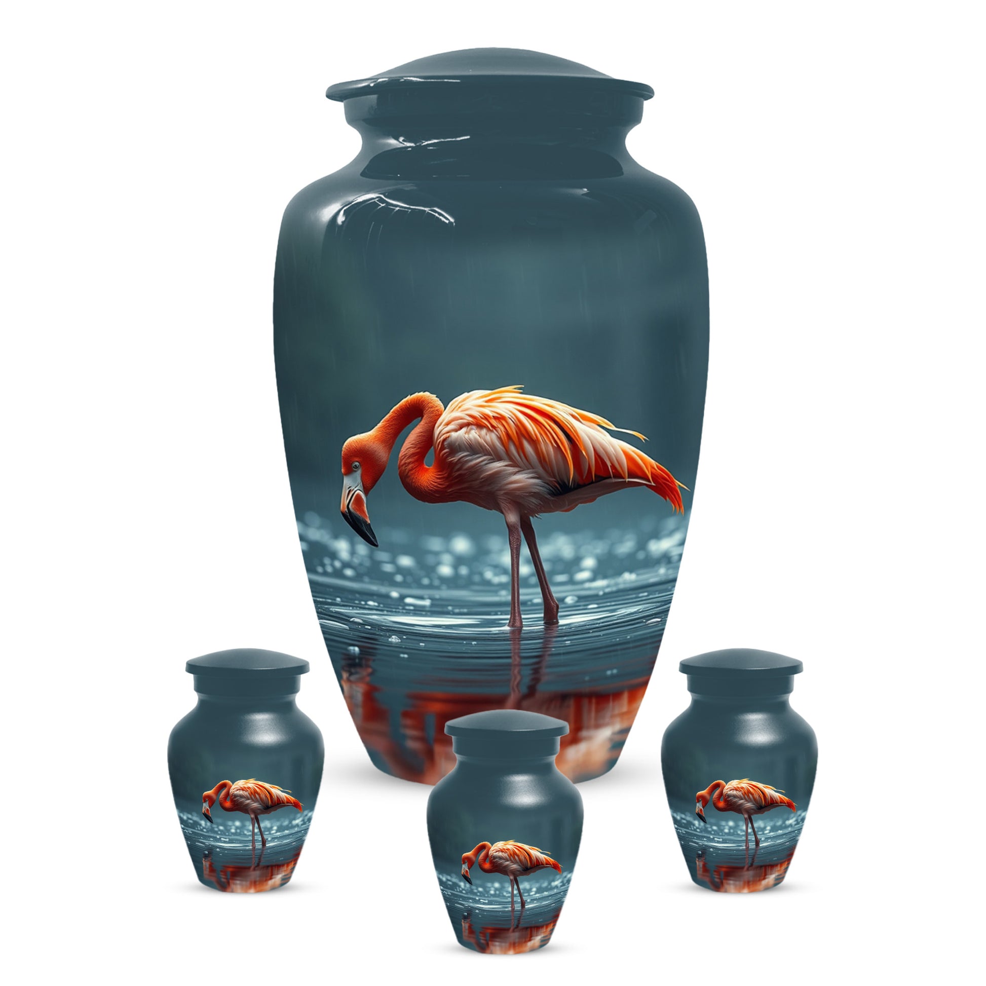 Flamingo Cremation Urn for Ashes – Custom Bird Memorial Urns for Adults