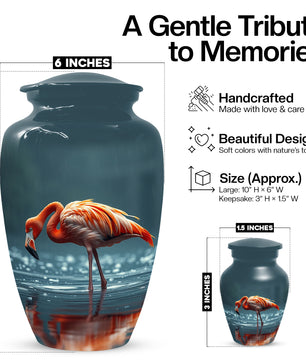 Flamingo Cremation Urn for Ashes – Custom Bird Memorial Urns for Adults